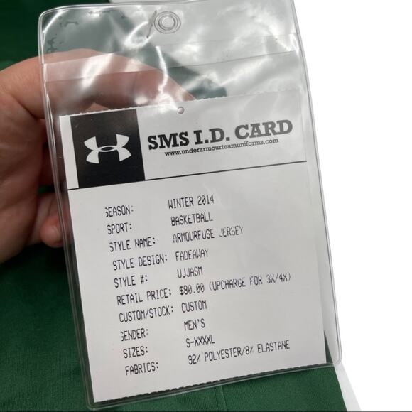 NEW - Under Armour Men's USF Florida Bulls #32 Basketball Jersey Green LARGE - Picture 2 of 11